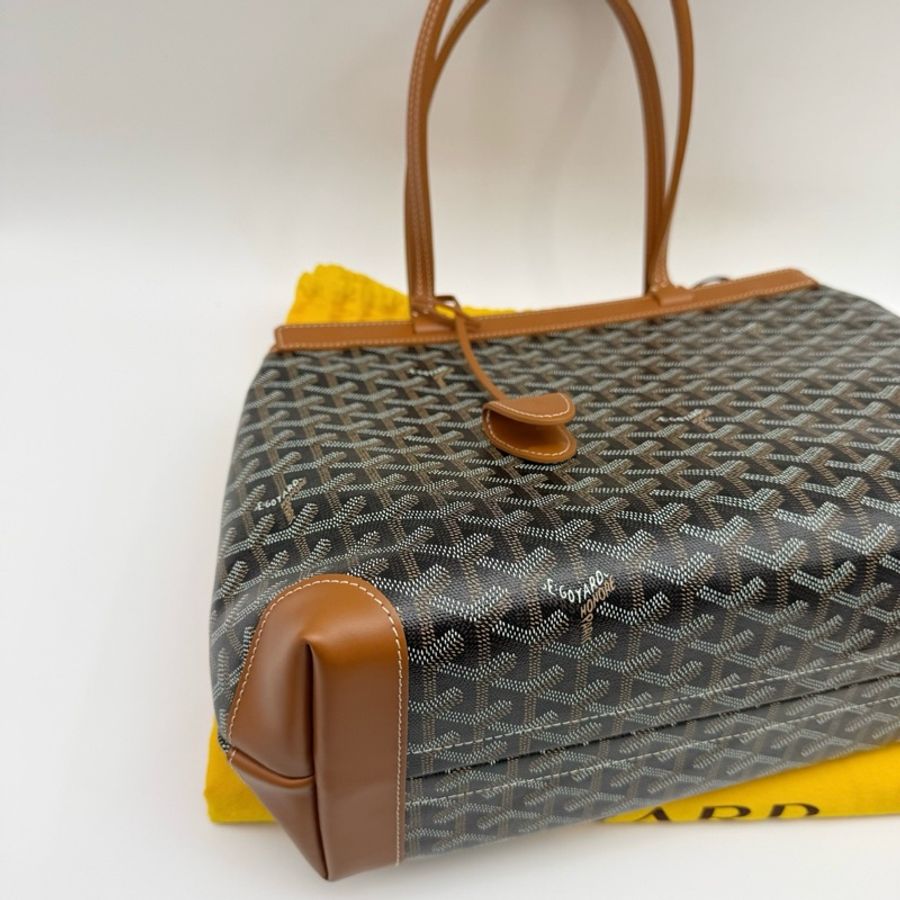 🤎Goyard戈雅Bellechasse 購物袋托特包單肩包 焦糖色 附件:防塵袋-4