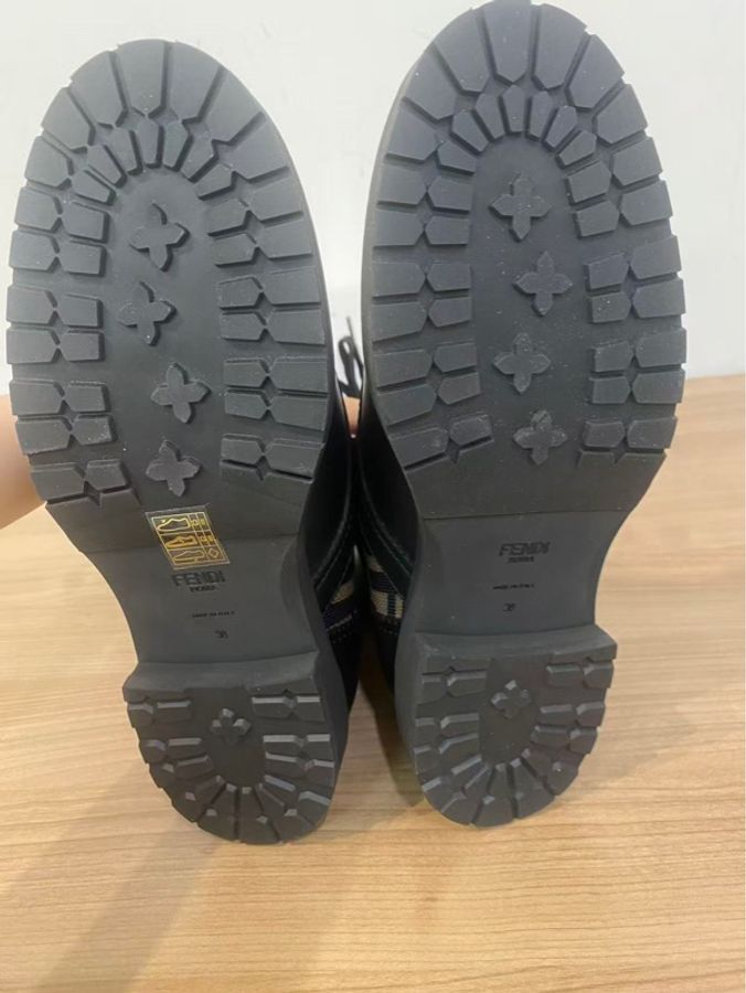 全新fendi 芬迪 短靴 老花馬丁靴38碼-4