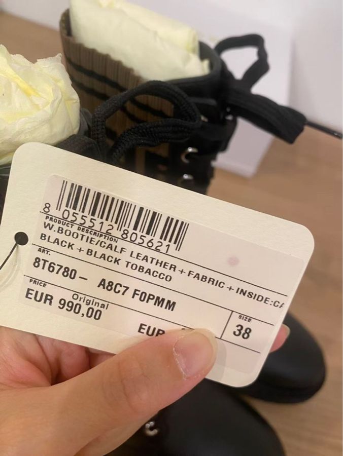 全新fendi 芬迪 短靴 老花馬丁靴38碼-5