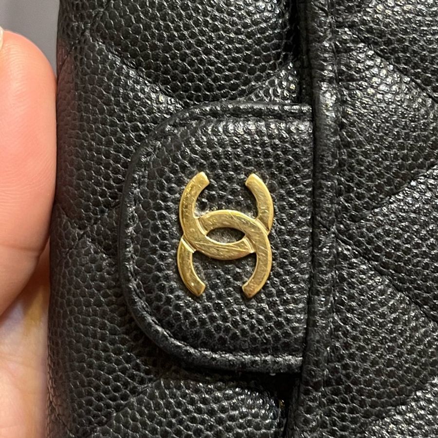 Chanel 荔枝牛皮鑰匙包-7