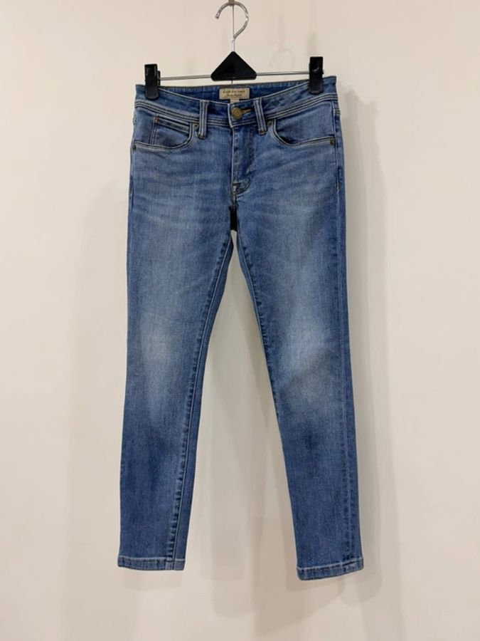 BURBERRY 英國彈性SKINNY緊身牛仔褲-3