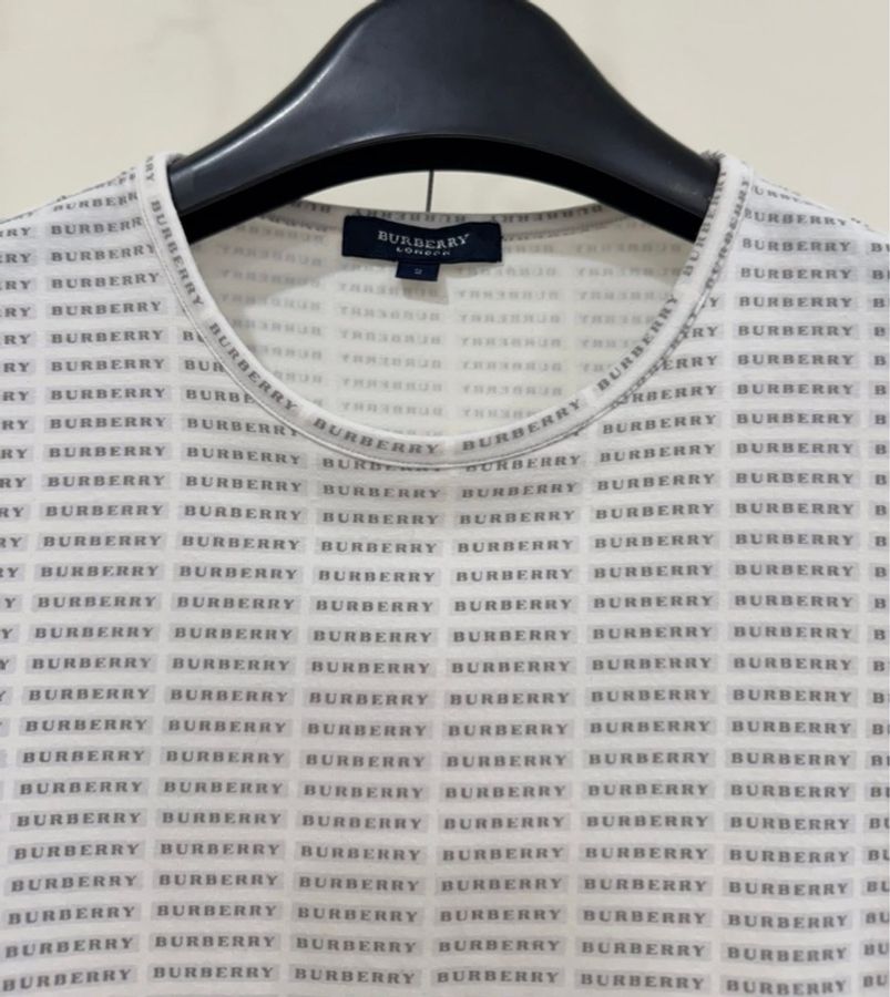 BURBERRY 倫敦 滿版BURBERRY字母彈性上衣-5
