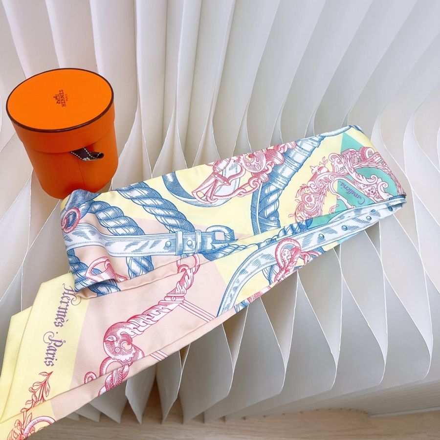 全新 Hermes maxi twilly 綁伊芙琳專用絲巾-1