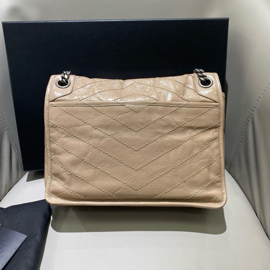 ysl 聖羅蘭 棕色niki-1
