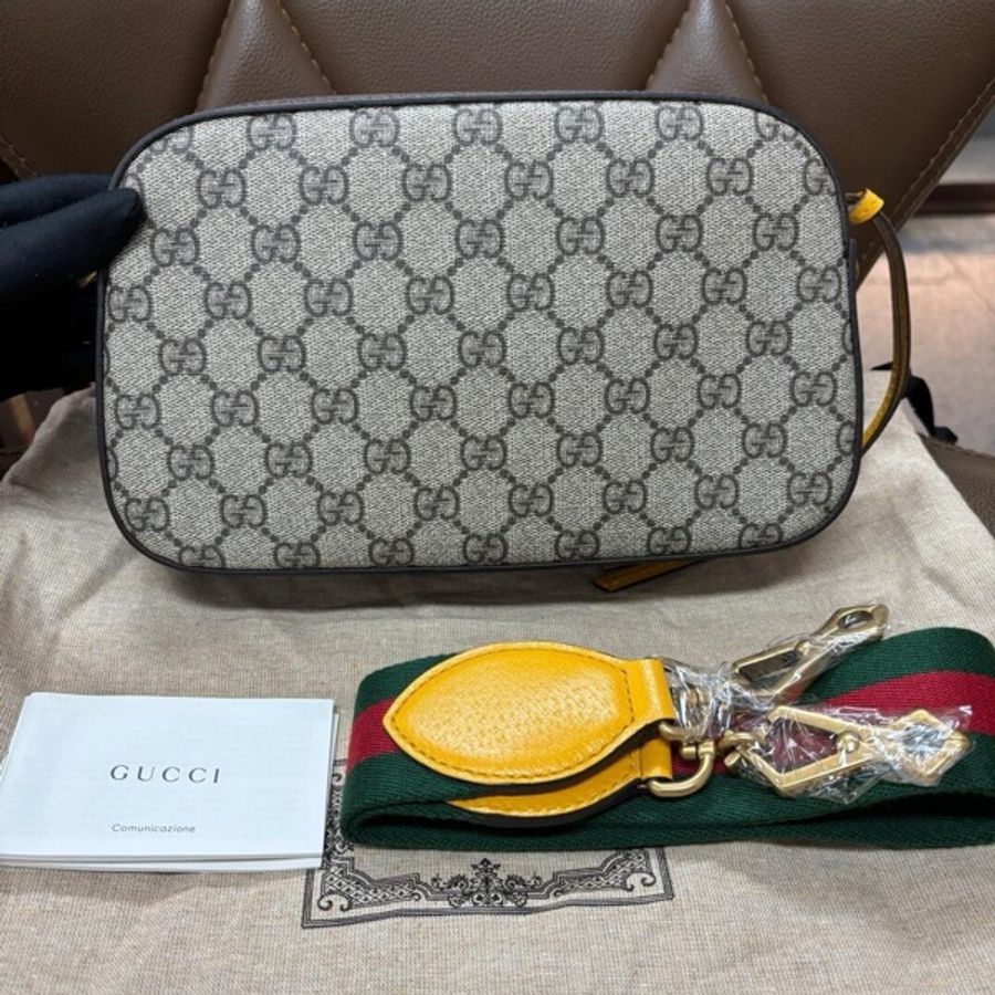 99新古馳 Gucci虎頭相機包男款斜挎包-7