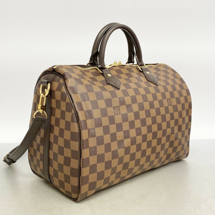 路易威登 Damier Speedy Bandoulière 35 手提包 N40591 Ebene 女式 2 向包-1