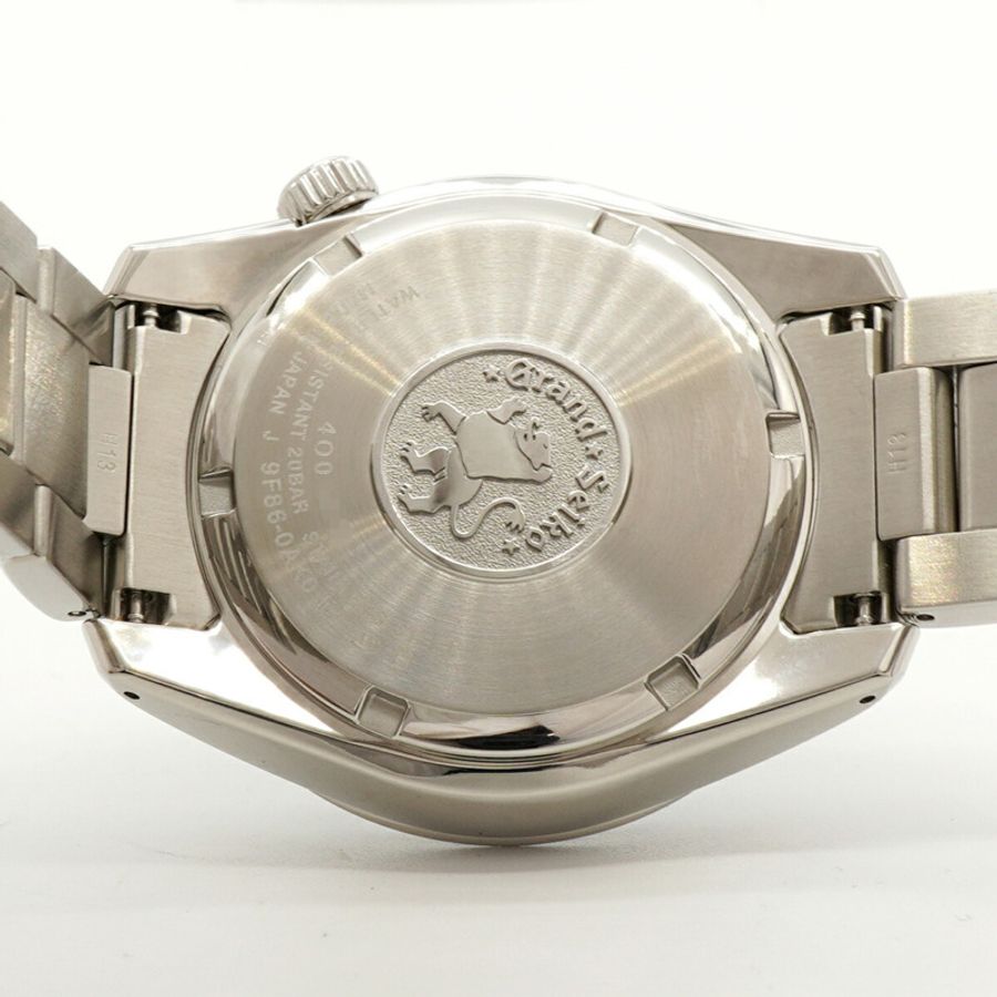 精工 Grand GMT SBGN027 9F86-0AK0 黑色錶盤男士腕錶-4