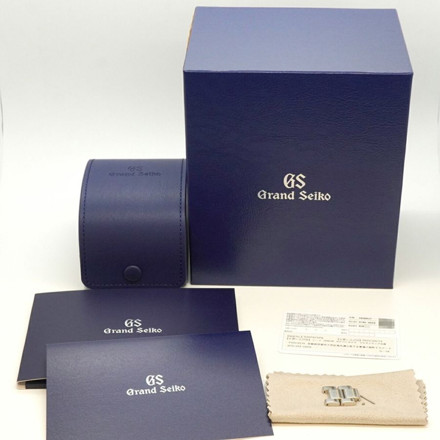 精工 Grand GMT SBGN027 9F86-0AK0 黑色錶盤男士腕錶-8