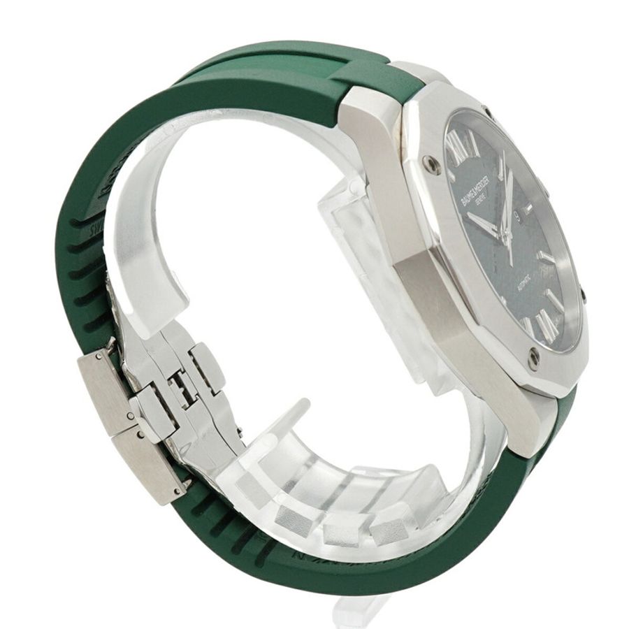 名士 (Baume & Mercier) Riviera M0A10618 綠色錶盤男士腕錶-2