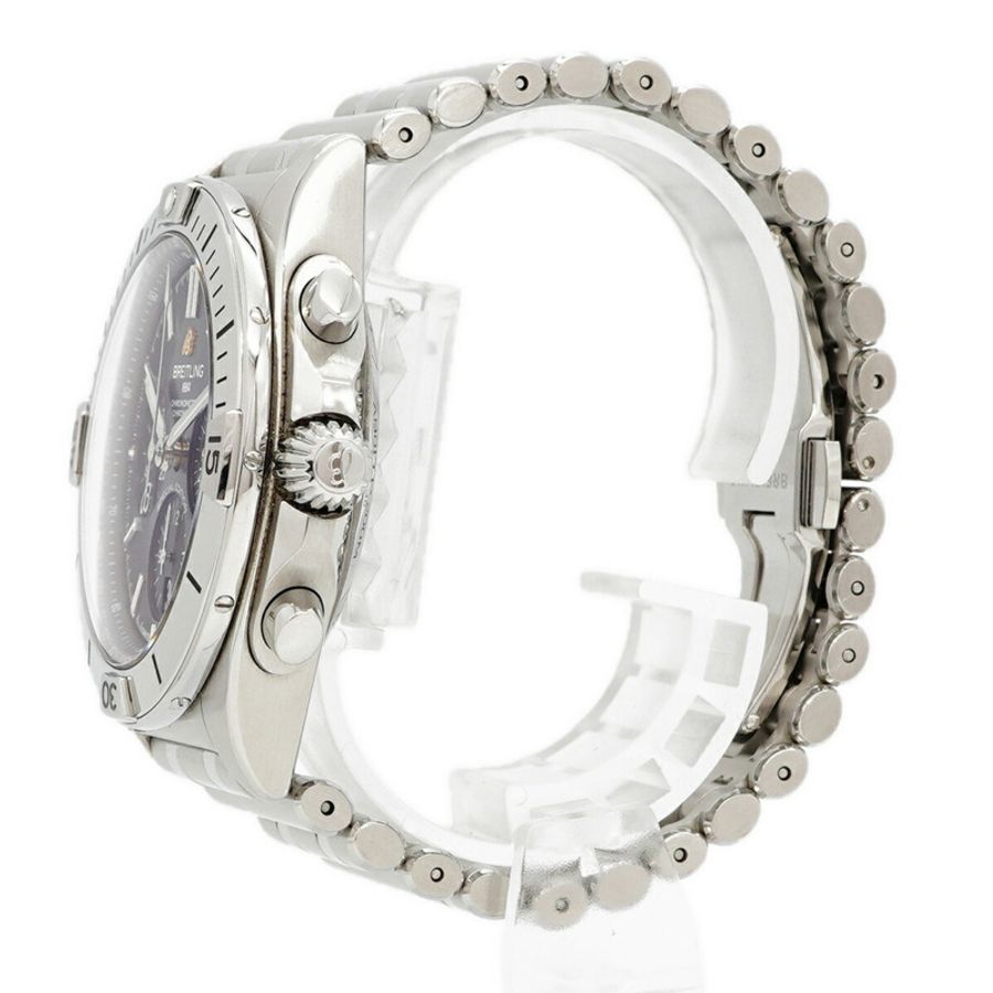 百年靈 Chronomat 日本版 AB0134 AB0134101B3A1 黑色錶盤男錶-1