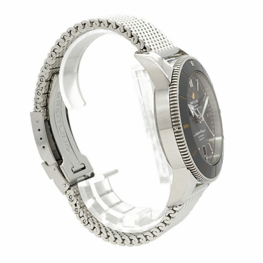 百年靈超級海洋AB2020黑色錶盤男士腕錶-2