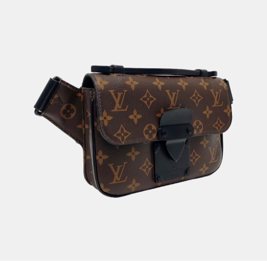 Louis Vuitton 路易威登 Monogram Macassar 棕色塗層帆布老花 黑色五金 芯片款-2