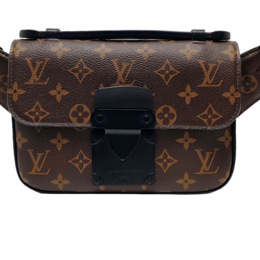 Louis Vuitton 路易威登 Monogram Macassar 棕色塗層帆布老花 黑色五金 芯片款-6