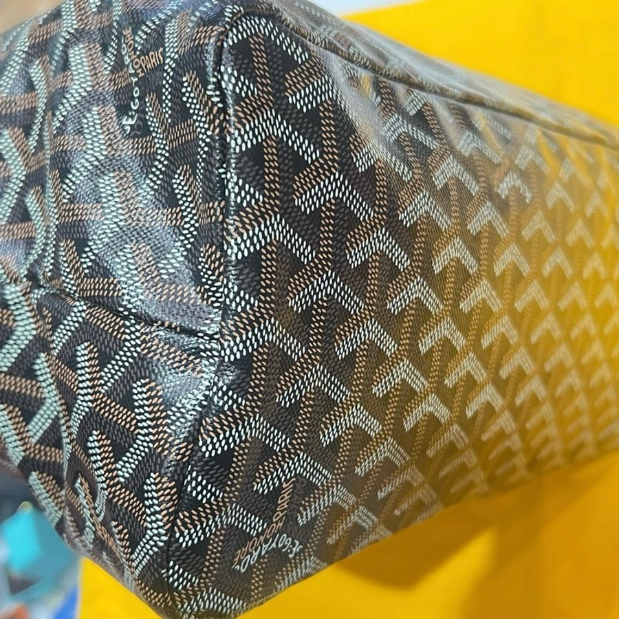 🤎Goyard 戈雅焦糖棕色 愛心彩繪hobo腋下包單肩包 附件:子袋-2