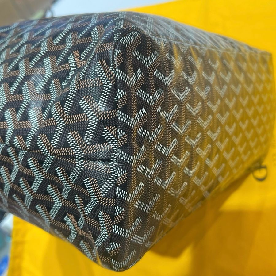 🤎Goyard 戈雅焦糖棕色 愛心彩繪hobo腋下包單肩包 附件:子袋-3