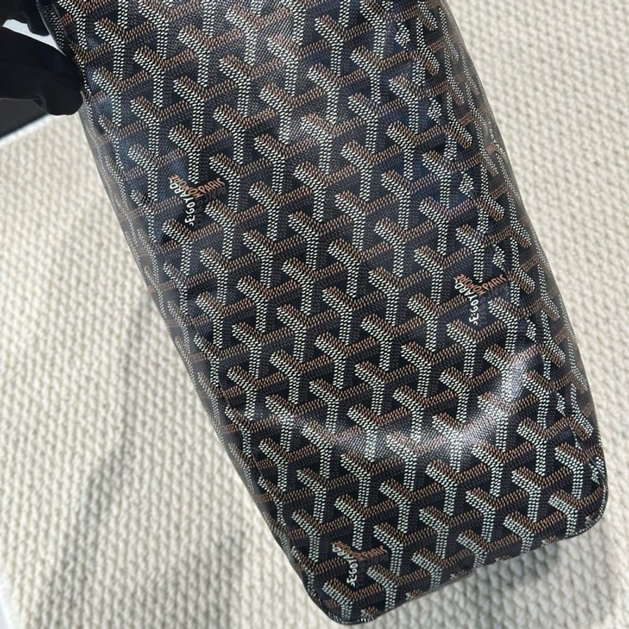 Goyard/戈雅 Hobo藍色愛心單肩包腋下包子母包-5