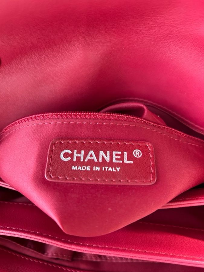 chanel 香奈兒 紅色 cf 三層風琴 寬25cm 無卡 19開-8