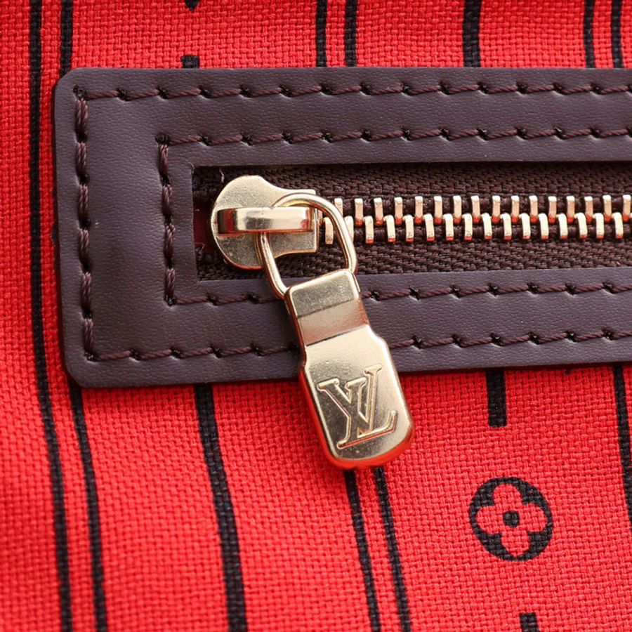 棕色 棋盤格 帆布 Neverfull GM 肩背包【LOUIS VUITTON LV 路易威登】 N51106-6
