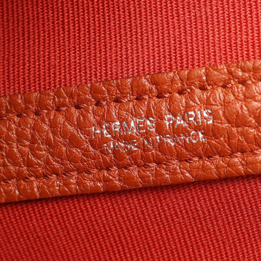 杜鵑粉色 Toile H帆布 Negonda牛皮 Garden Party 30 手提包 U刻【HERMES 愛馬仕】-3