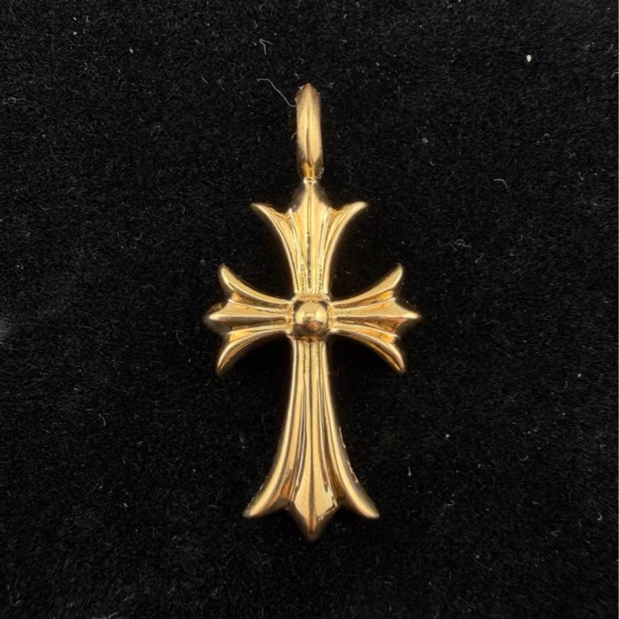 Chrome Hearts 克羅心 22k白鑽tiny十字架吊墜-1
