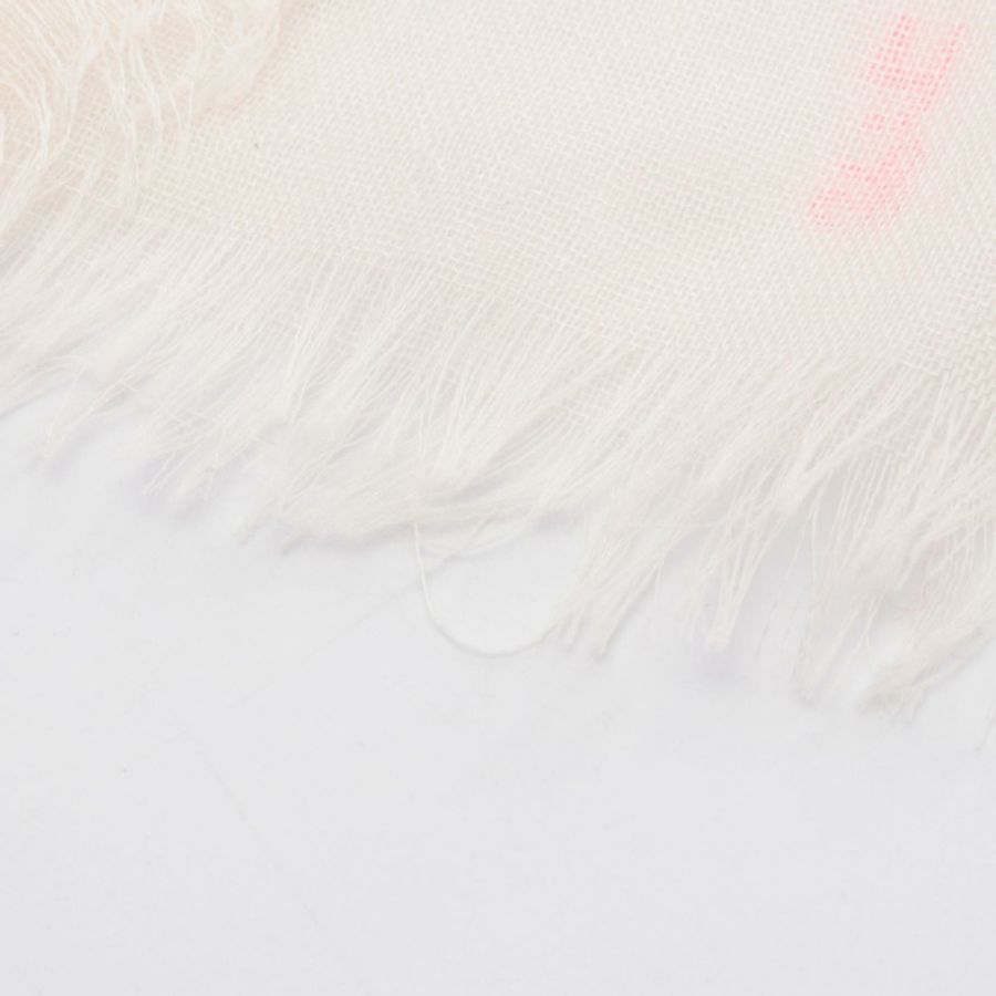 香奈兒 (CHANEL) 文字披肩,真絲羊絨材質,米色、灰色、粉紅色,二手,女士 CC-9