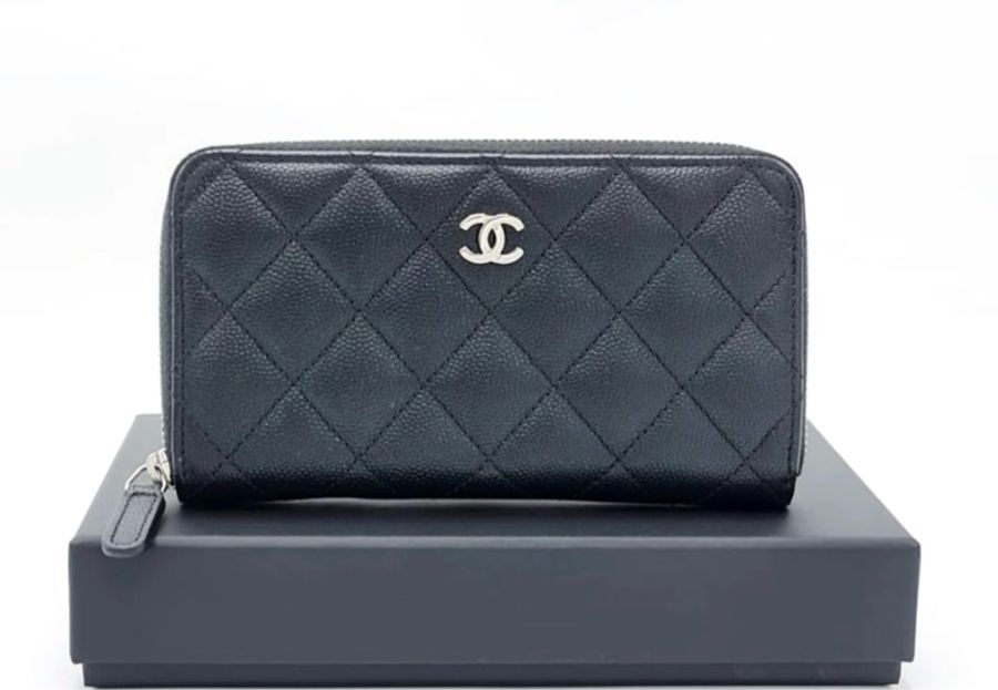 #CHANEL 黑金荔枝紋拉鍊中夾 #荔枝皮耐磨✨ #閒置新 #現貨不用等⚡️-1