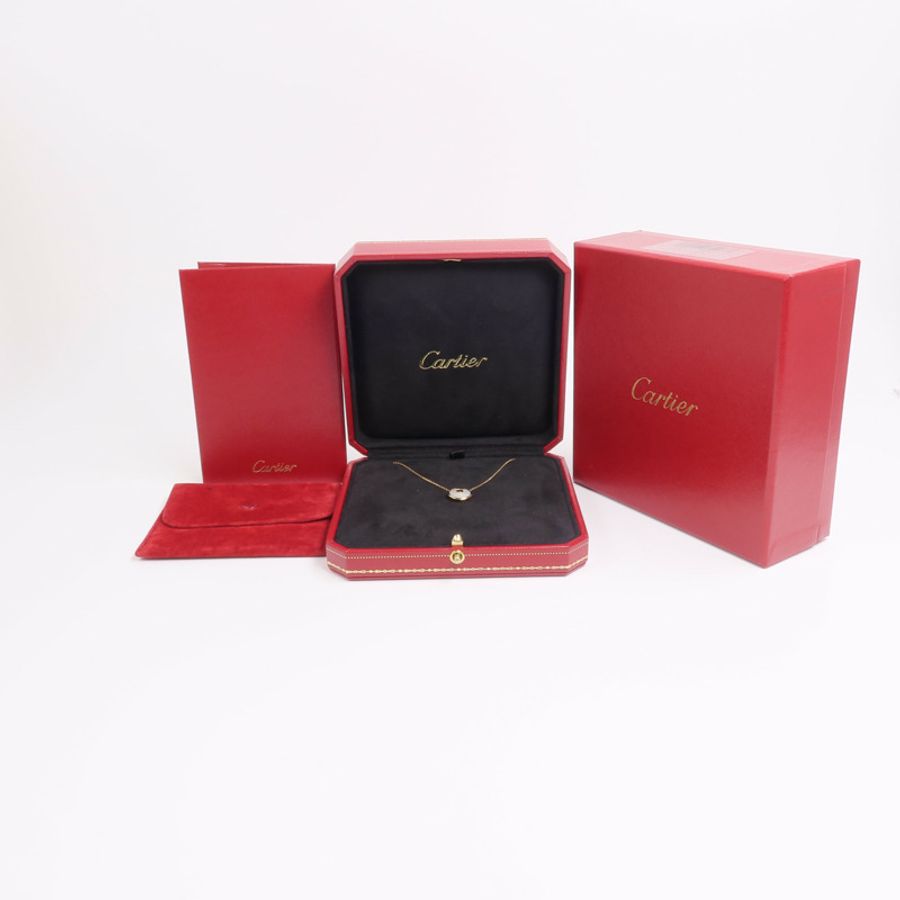 CARTIER 18K黃金Amulette de Cartier Necklace珍珠母貝項鍊-7