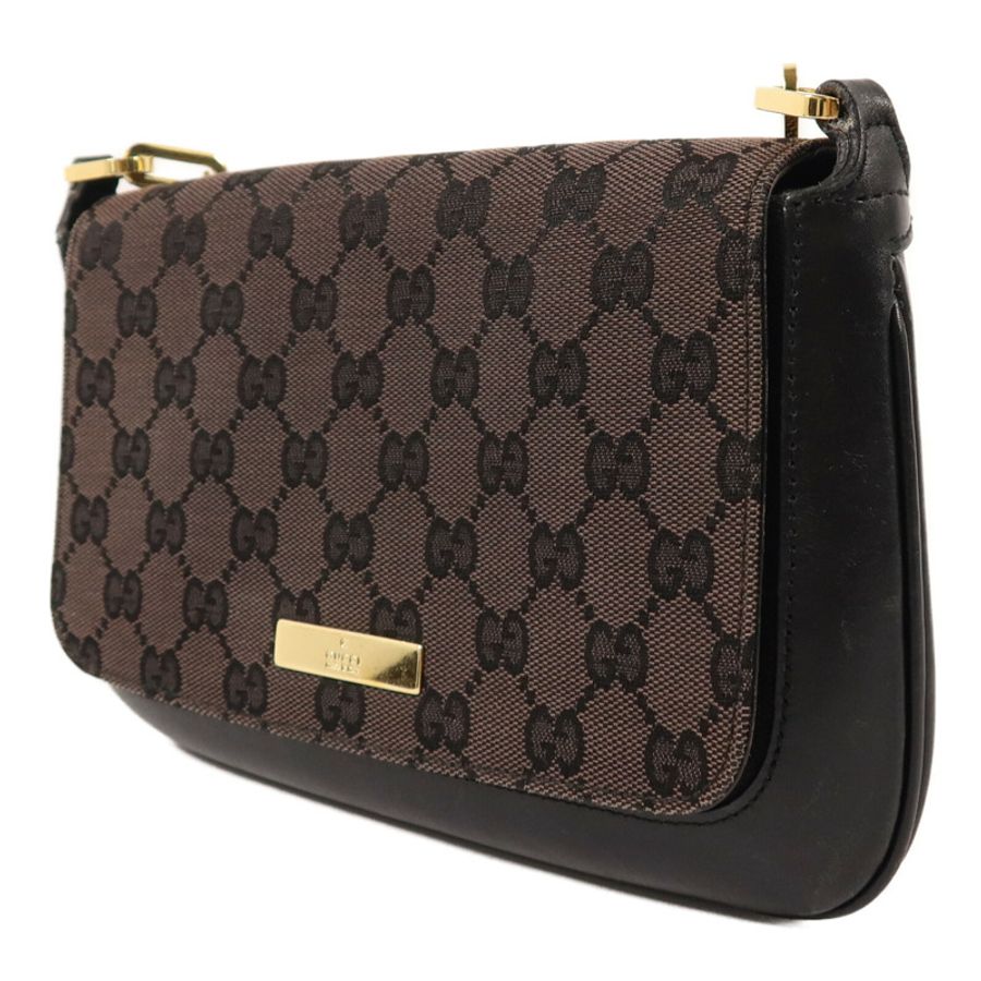 GUCCI 帆布Chain Shoulder鏈帶肩背袋-2