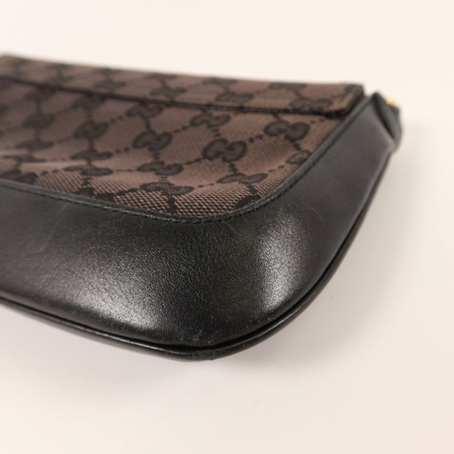 GUCCI 帆布Chain Shoulder鏈帶肩背袋-6