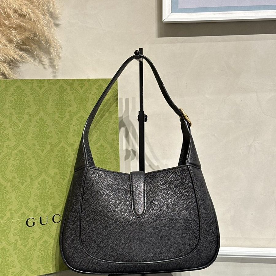 GUCCI Jackie 1961單肩包 - 中號黑-4
