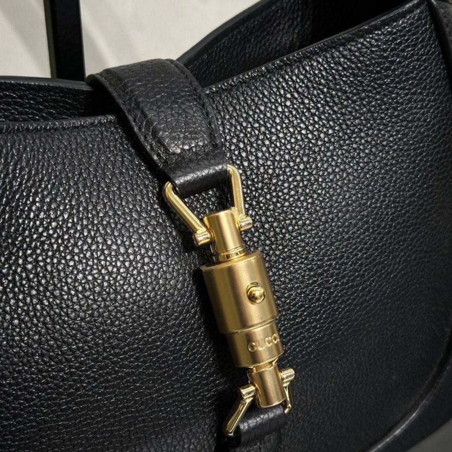GUCCI Jackie 1961單肩包 - 中號黑-8