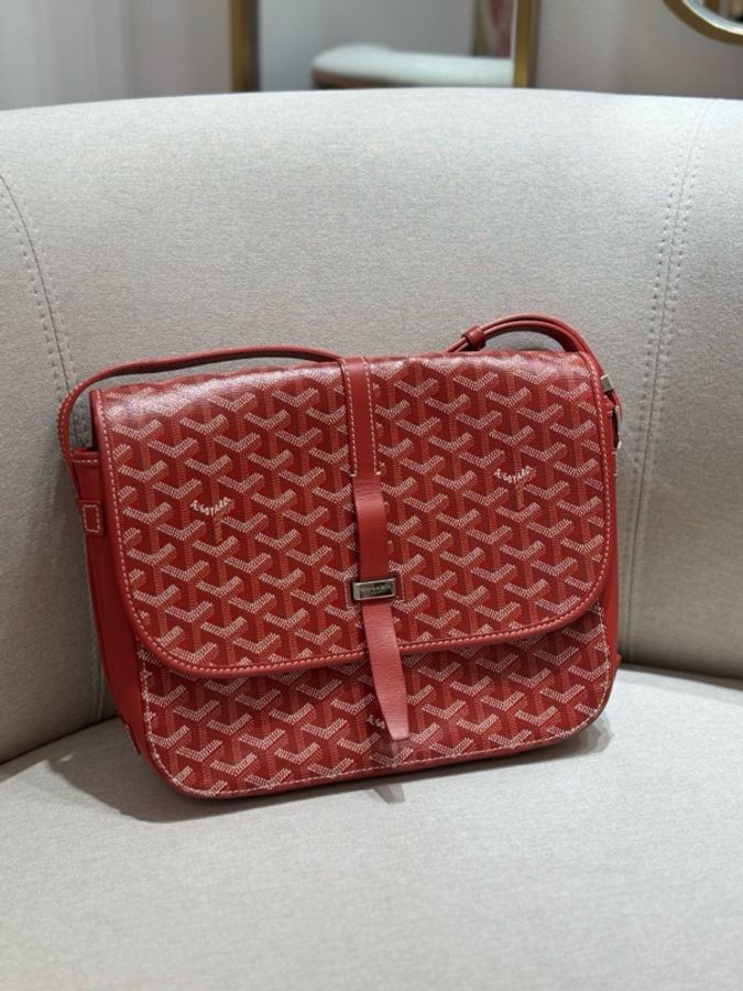 Goyard紅色郵差包mm size-1