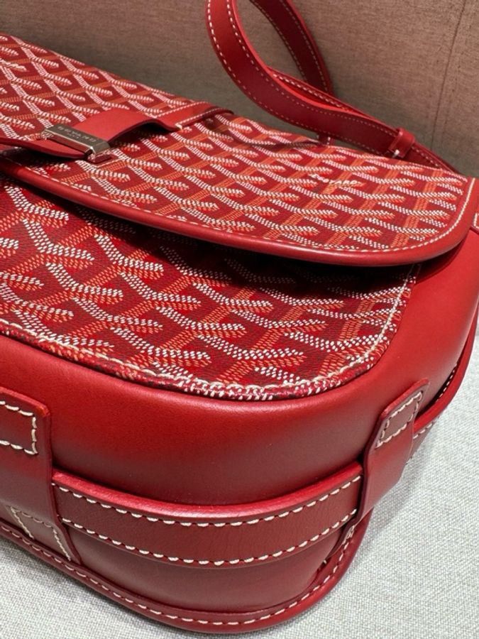 Goyard紅色郵差包mm size-8