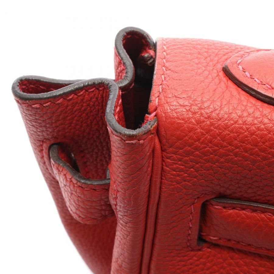 愛馬仕 Kelly 32 單肩手提包 028747CK Togo 皮革 Rouge casaque 二手 T SHW-10