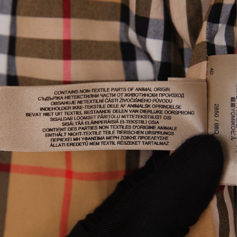 Burberry军绿色双排扣风衣腰带外套-12