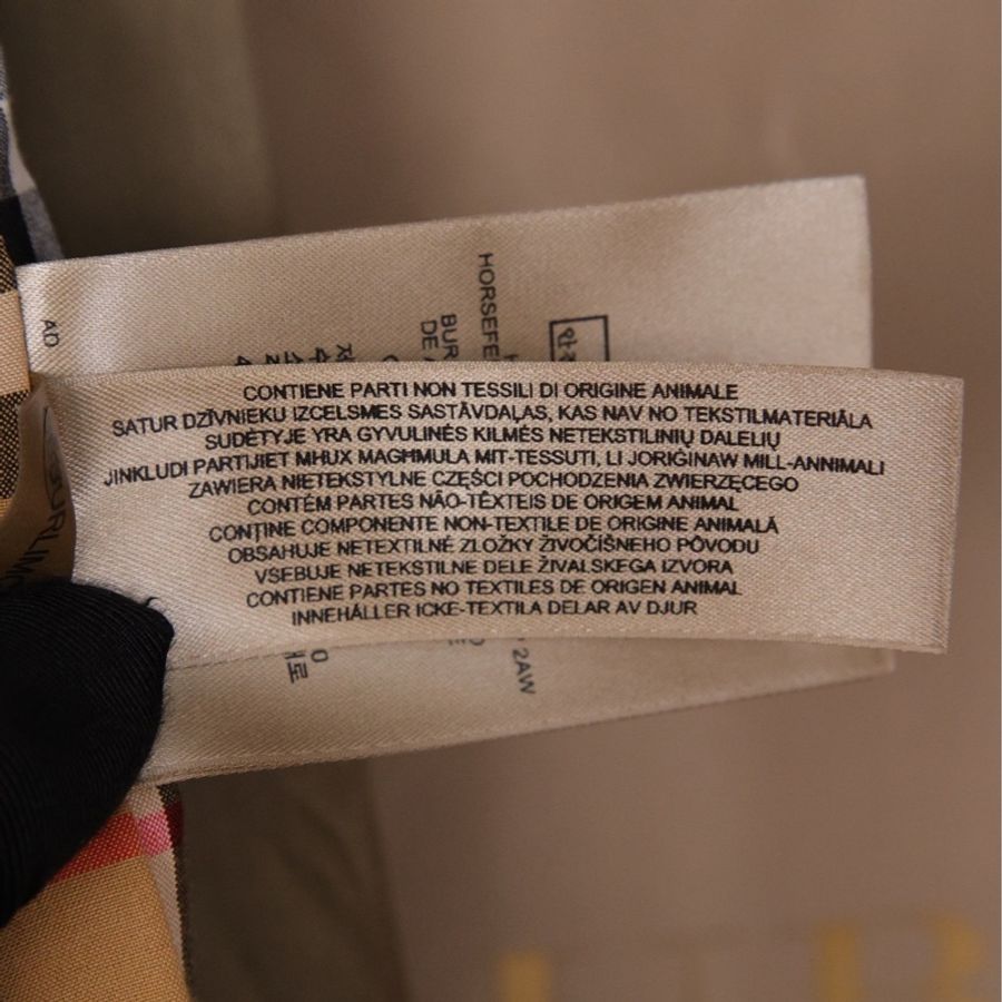 Burberry军绿色双排扣风衣腰带外套-19