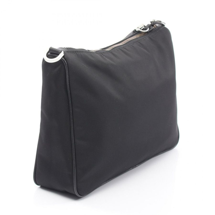 PRADA SAFFIANO TRAVEL 肩背包 2VH113 尼龍 Saffiano 皮革 黑色 二手 男女通用-1