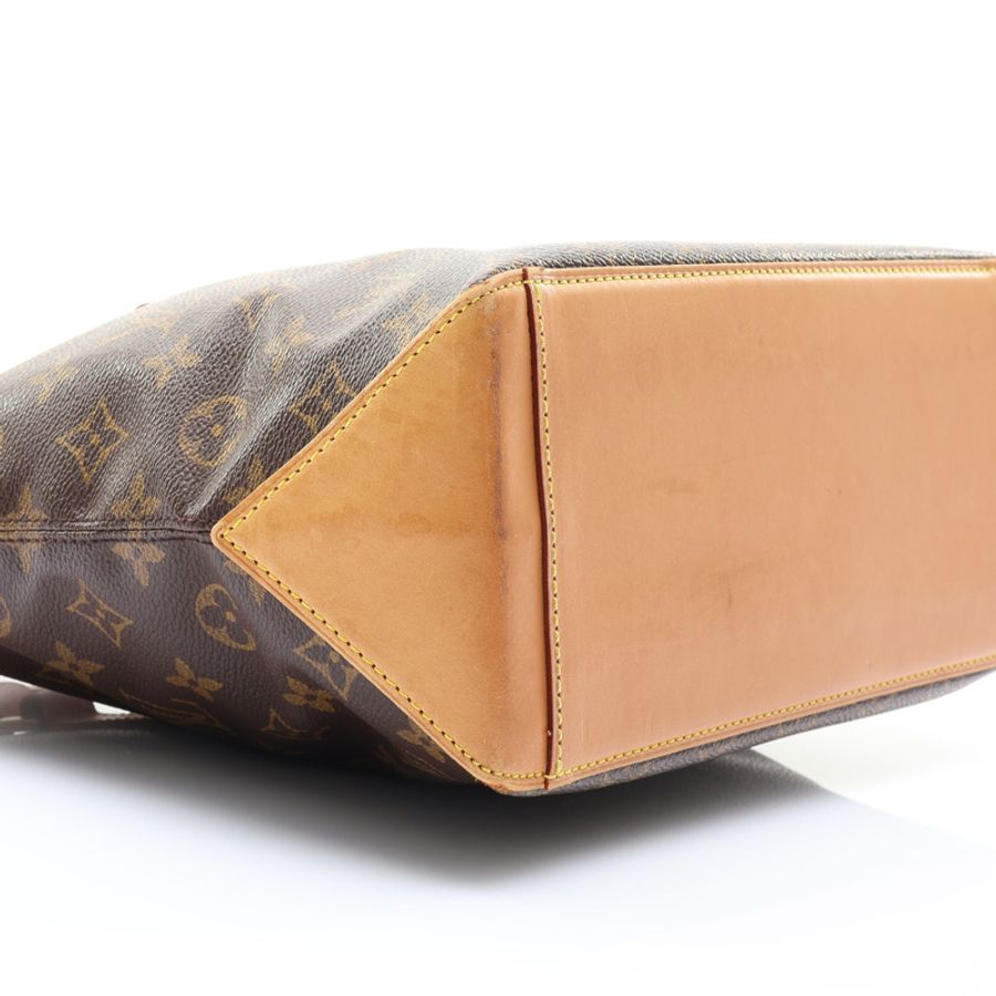 棕色 原花帆布 Cabas Piano 肩背包【LOUIS VUITTON LV 路易威登】 M51148-6