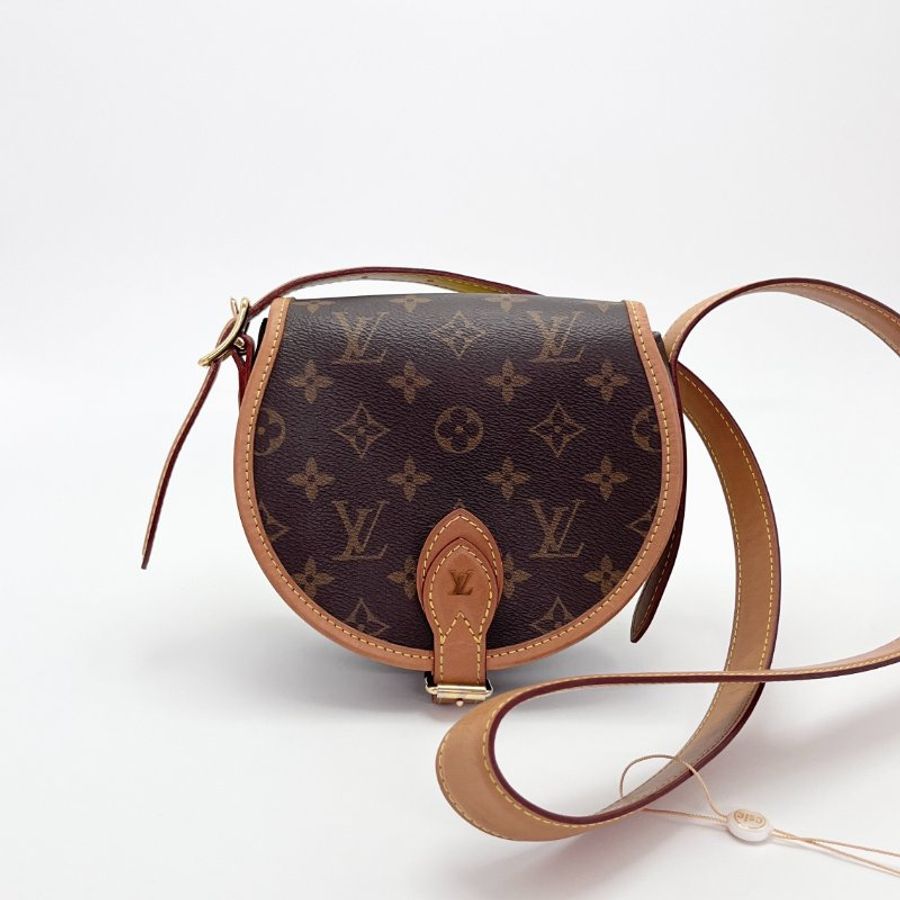 LV/路易威登經典老花單肩斜挎馬鞍包-0