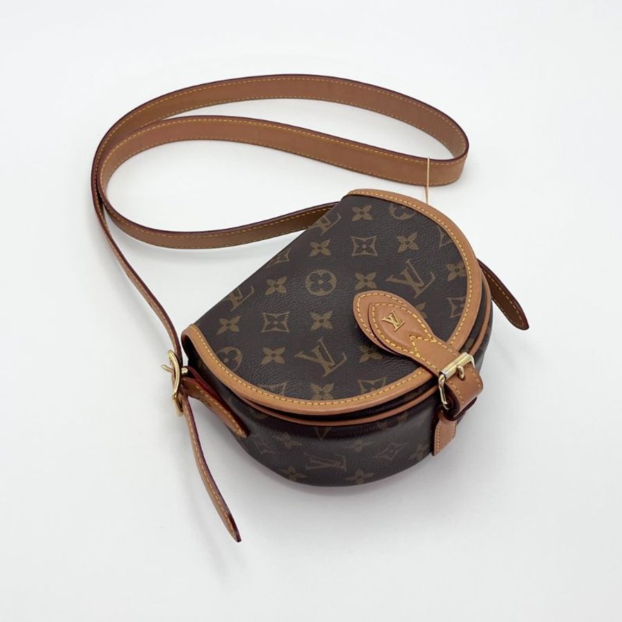 LV/路易威登經典老花單肩斜挎馬鞍包-2