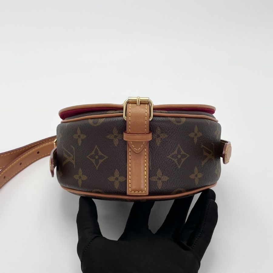 LV/路易威登經典老花單肩斜挎馬鞍包-4
