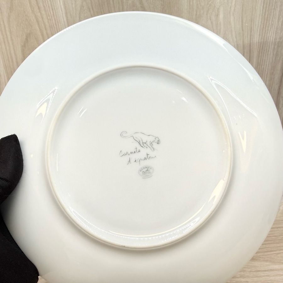 HERMES 🤍赤道叢林系列素描山羊與鹿甜點盤-12