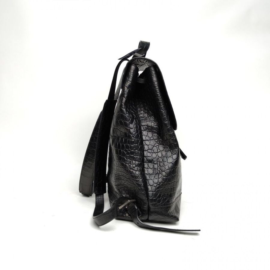 SAINT LAURENT 黑色牛皮SacDeJourSople雙肩包肩背包-3