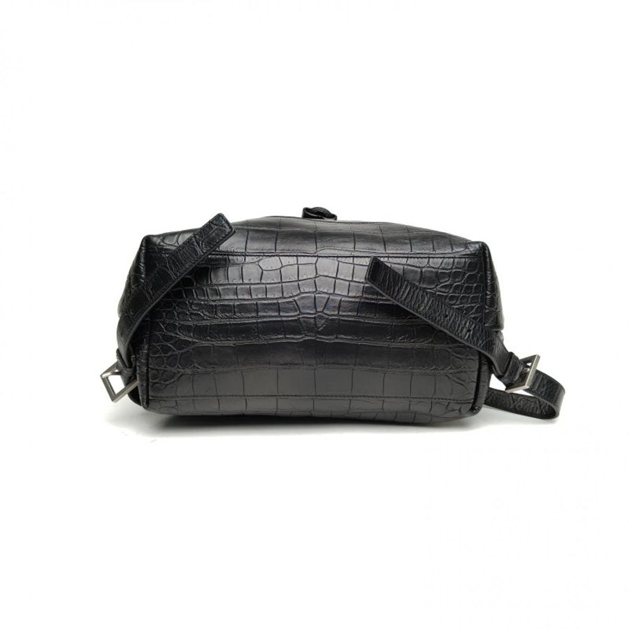 SAINT LAURENT 黑色牛皮SacDeJourSople雙肩包肩背包-4