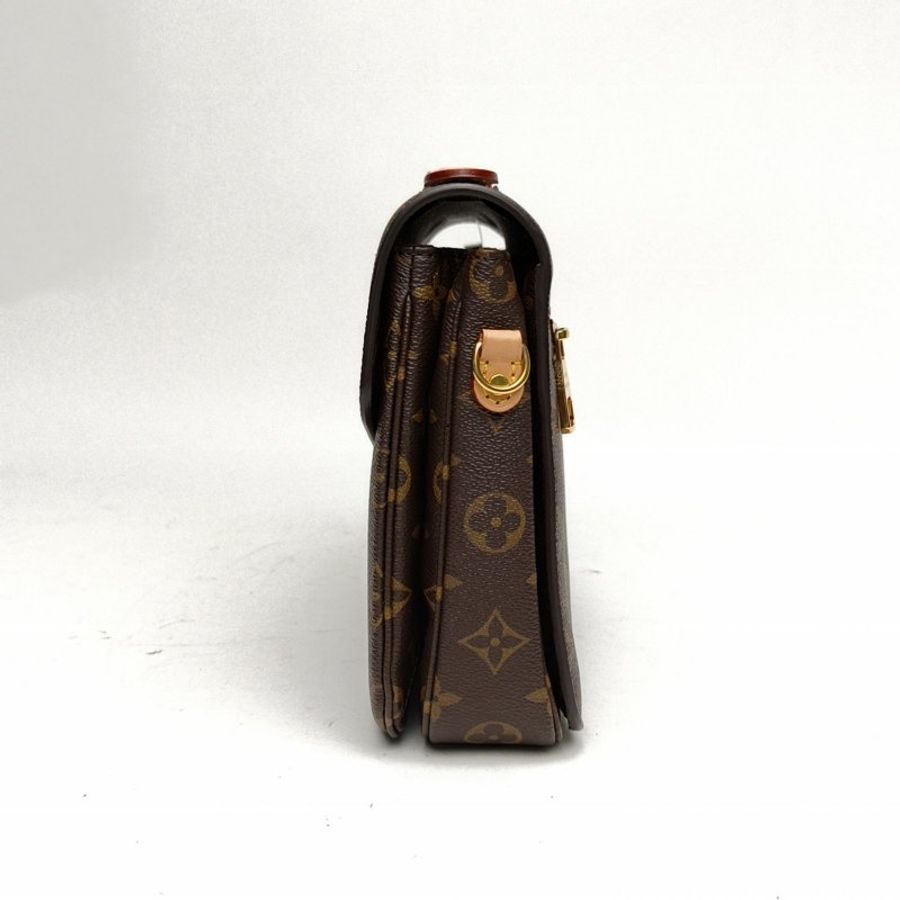 LOUIS VUITTON MetisPochette郵差包老花PVC金扣肩背包-1