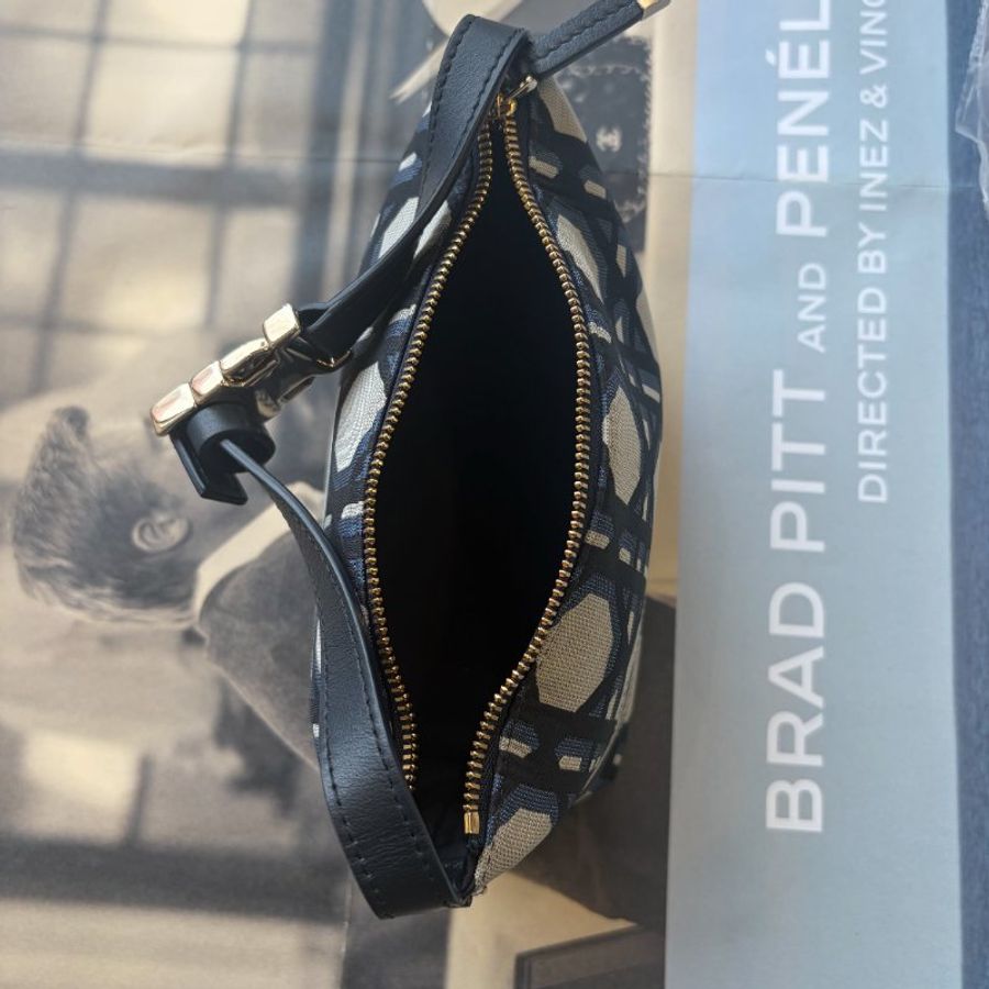 DIOR 帆布藤紋小船型包-4