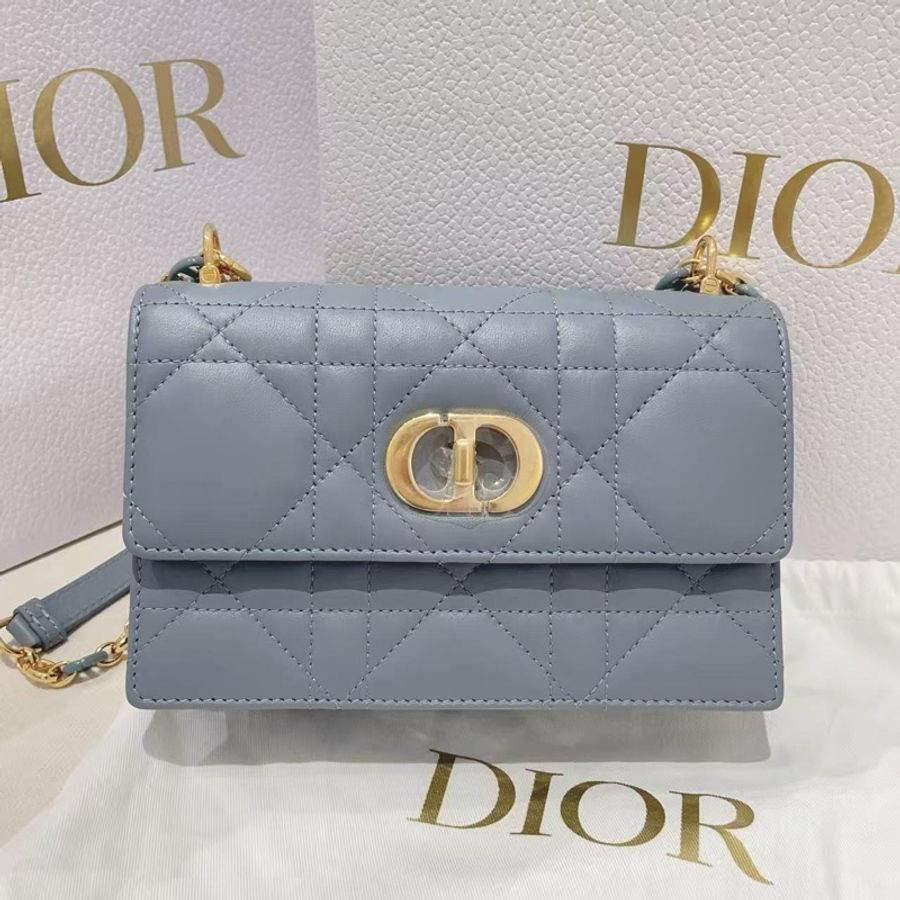 Dior miss caro mini霧霾藍女包-0