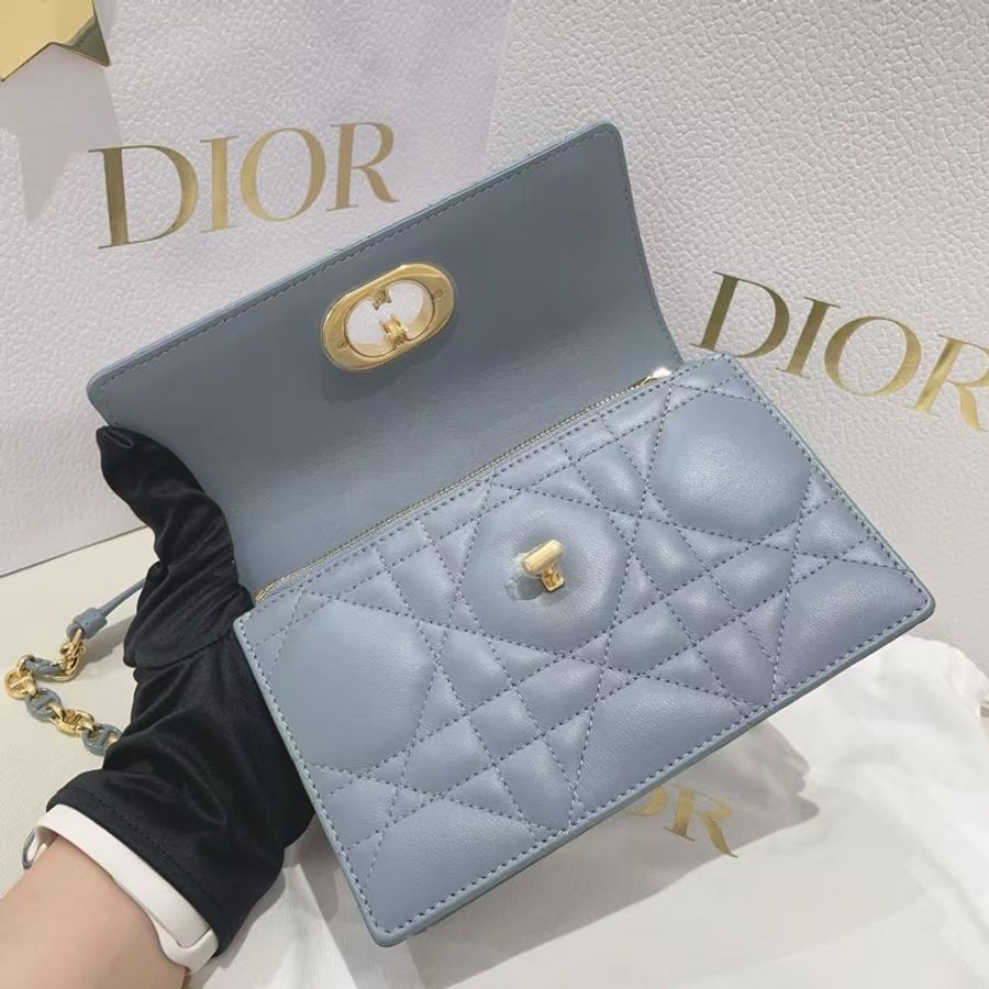 Dior miss caro mini霧霾藍女包-5