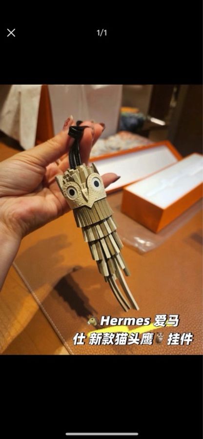 Hermes爱马仕 猫头鹰吊饰-2