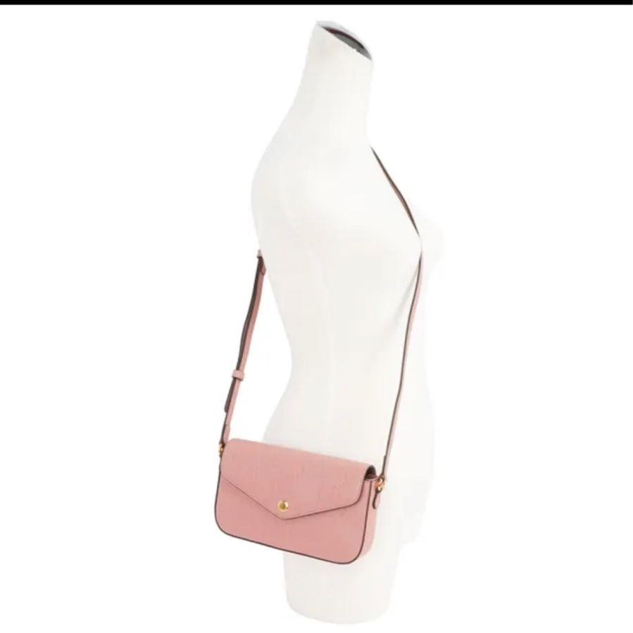 Gucci 玫瑰粉信封斜背包-3